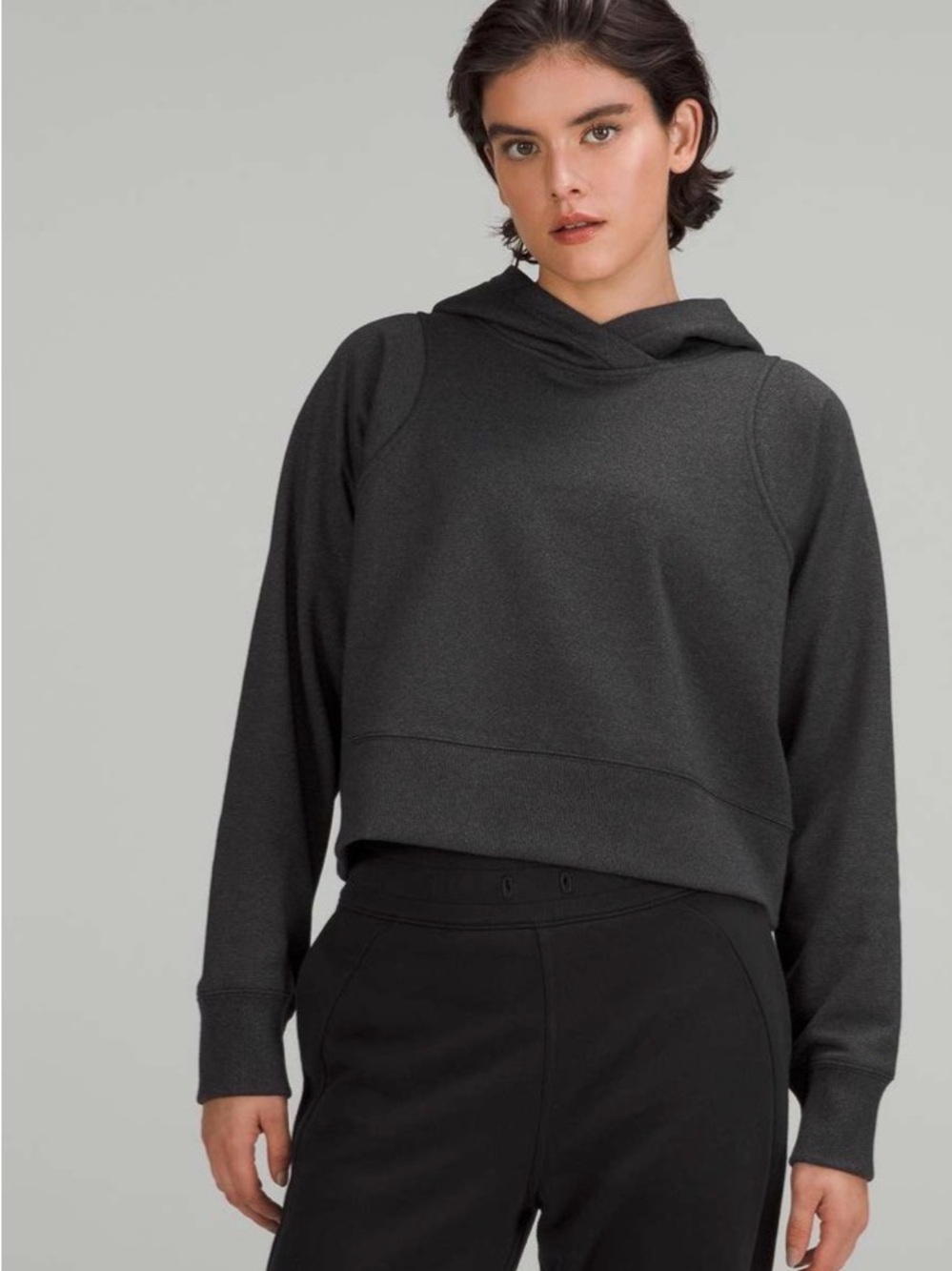 New! (NWOT) lululemon athletica Charcoal Cropped Hoodie